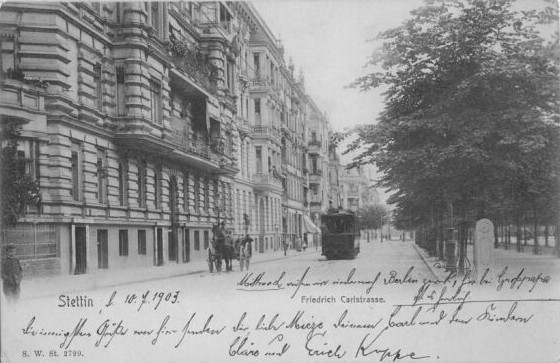 sedina.pl  Portal Miłośników Dawnego Szczecina - 03 - Friedrich-Karlstrae 1903.jpg